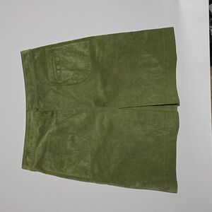 Vtg 90s Lily Pulitzer suede skirt